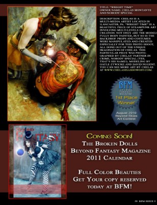 Chelas places first in Beyond Fantasy Magazine